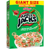Kellogg's Apple Jacks cereal loops in a bowl to start the day with whole grains