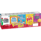 Kellogg's cereal variety pack box for quick, on-the-go breakfasts.