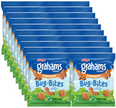 Kellogg's Cinnamon Graham Crackers Bug Bites pack—family-friendly whole grain snack.