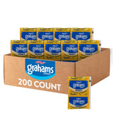 Kellogg's Honey Grahams crackers in two-count wrappers for quick snacking.