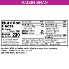 Kellogg's Raisin Bran raisins close-up, natural sweetness for snacktime.