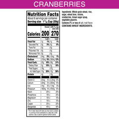 Kellogg's Raisin Bran with Cranberries in a bowl with milk for a quick breakfast