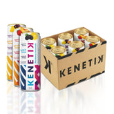Kenetik caffeine-free focus drink can front for steady daytime focus.