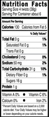 Kenny's Cinnamon Licorice Twists 1lb bags, factory-sealed for fresh, grab-and-go bites.