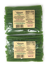 Kenny's Green Apple Licorice Twists bag front shows juicy fruit flavor for on-the-go snacking