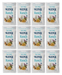 Ken's Fat Free Ranch Dressing 1.5 oz pouch pour for quick, single-serve servings.