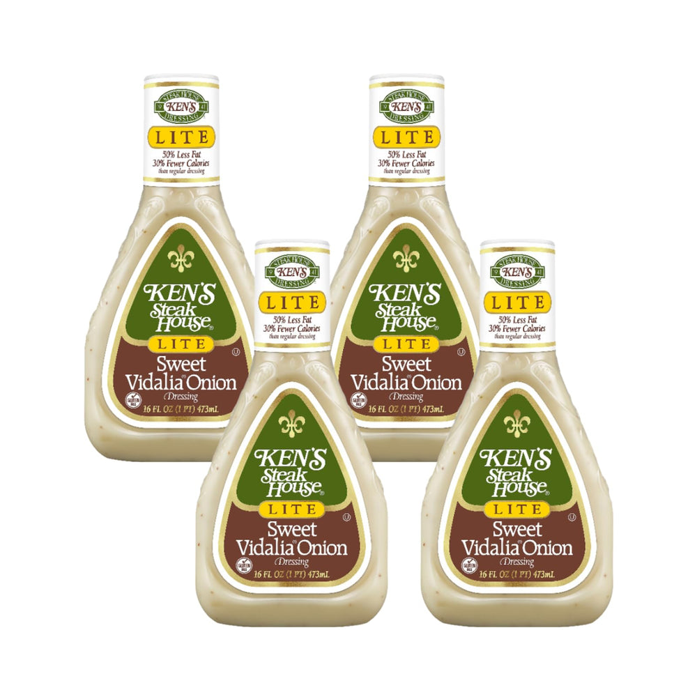 Ken's Steak House Sweet Vidalia Onion Dressing bottle, light and flavorful for salads.