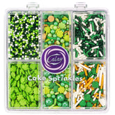 Kercky green sprinkles packaging for organized storage and quick decorating