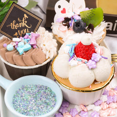 Kercky Pastel Mermaid Sprinkles seashell sprinkles enhance cookies with coastal charm