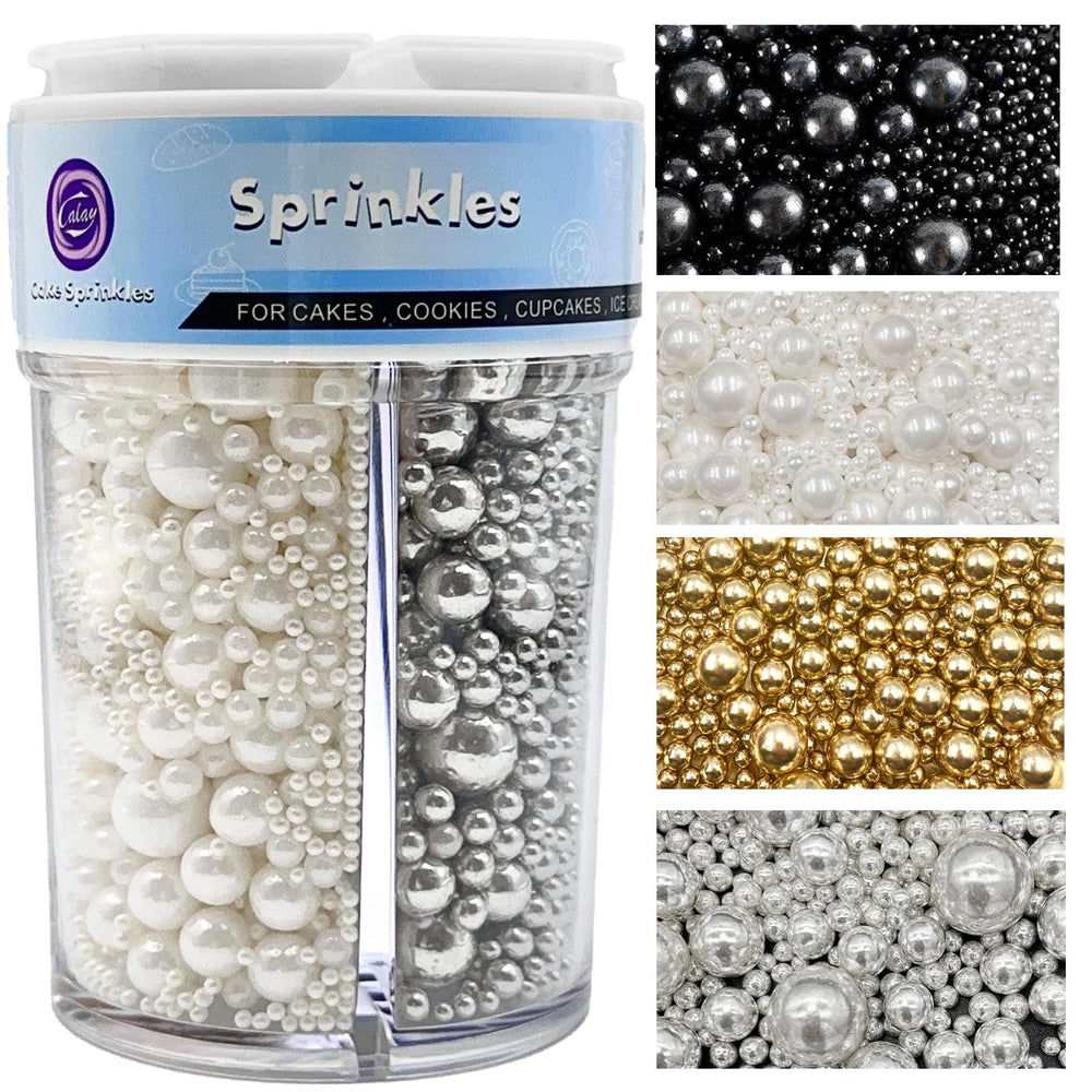 Kercky metallic hues bottle adds festive shimmer for cake decorating.