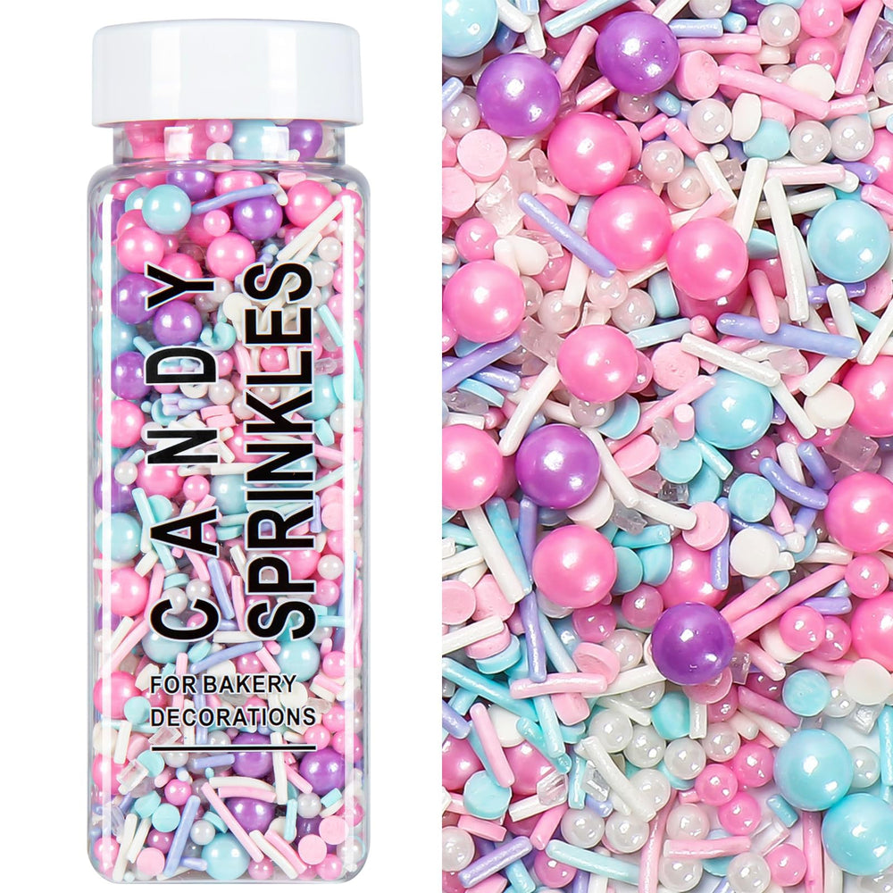 Kercky pastel sprinkles with pearls and confetti add vibrant color to cakes
