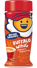 Kernel Season's Buffalo Wing popcorn seasoning pack shot highlighting bold flavor without artificial ingredients
