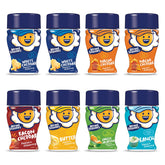 Kernel Season's mini sampler canisters shown for quick popcorn flavor variety