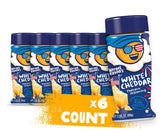 Kernel Season's White Cheddar seasoning jar close-up adds bold real-cheese flavor to popcorn.