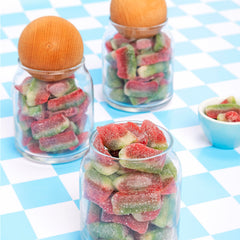 Kervan Watermelon Slices soft-chewy texture suitable for kids and adults.