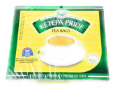 Ketepa Pride standard-pack tea bags closeup; premium Kenyan blend for bold aroma.