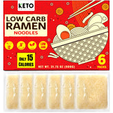 Keto Naturals Keto Noodles packshot showing a six-pack for quick meals.