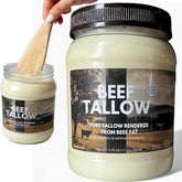 Ketostat beef tallow 3.75 lb pack ready for versatile cooking and long shelf life.