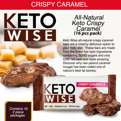 Close up of the coating showing MCT oil and caramel crisp