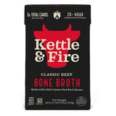 Kettle & Fire beef bone broth soup hero in a cup for quick warmth and comfort.