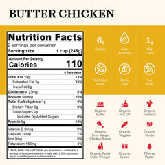 Kettle & Fire Butter Chicken broth creamy close-up showcasing silky texture for curries.