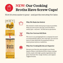 Kettle & Fire broth ingredients close-up highlights plant-based components.