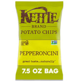 Kettle Brand Pepperoncini chips in a bag, perfect for sharing at parties.