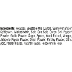 Kettle Brand Pepperoncini chips with peppery tang, ideal for Mediterranean-inspired snacking.