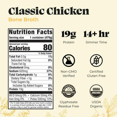 Kettle & Fire broth ingredients with organic vegetables highlight clean nutrition