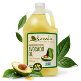 Kevala avocado oil bottle pour for high-heat cooking and flavorful results.