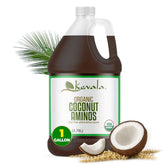 Kevala Coconut Aminos bottle being poured for everyday cooking, soy-free alternative.