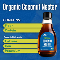 Kevala Organic Coconut Nectar amber color evokes caramel-like sweetness for baking