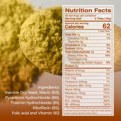 Kevala Nutritional Yeast Large Flake bucket packaging on a kitchen counter for bulk storage