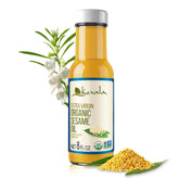 Kevala Sesame Oil bottle pouring for high-heat cooking