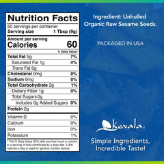Kevala sesame seeds closeup with nutty aroma for dressings and baking.