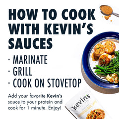 Kevin's Lemongrass Basil Sauce Keto and Paleo certified label.