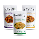 Kevin's Natural Foods tikka massala bottle, rich curry aroma for quick weeknight dinners.