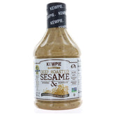 Kewpie Creamy Deep Roasted Sesame dressing bottle ready for salads and marinades.
