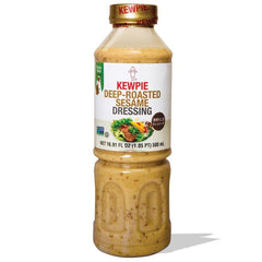 Kewpie Deep-Roasted Sesame Dressing bottle pour over salads and noodles for rich sesame flavor