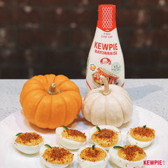 Kewpie Mayonnaise Sqz 12oz on a sandwich setup for a hearty lunch.