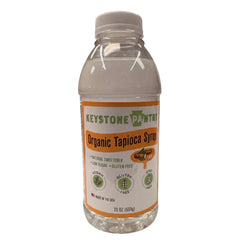 Keystone Pantry Organic Tapioca Syrup bottle, versatile sweetener for baking and beverages.