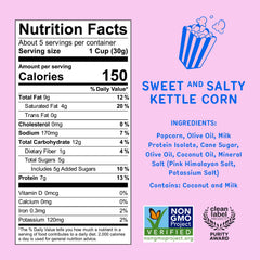 Khloud Protein Popcorn close-up of ingredients highlighting a simple six-ingredient recipe