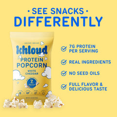 Khloud Protein Popcorn serving idea for quick, convenient snacking