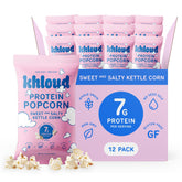 Khloud Protein Popcorn sweet-salty bag offering a protein-rich snack