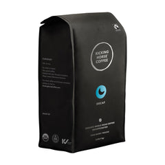 Kicking Horse Swiss Water decaf coffee beans, ideal for a smooth, late-day cup.