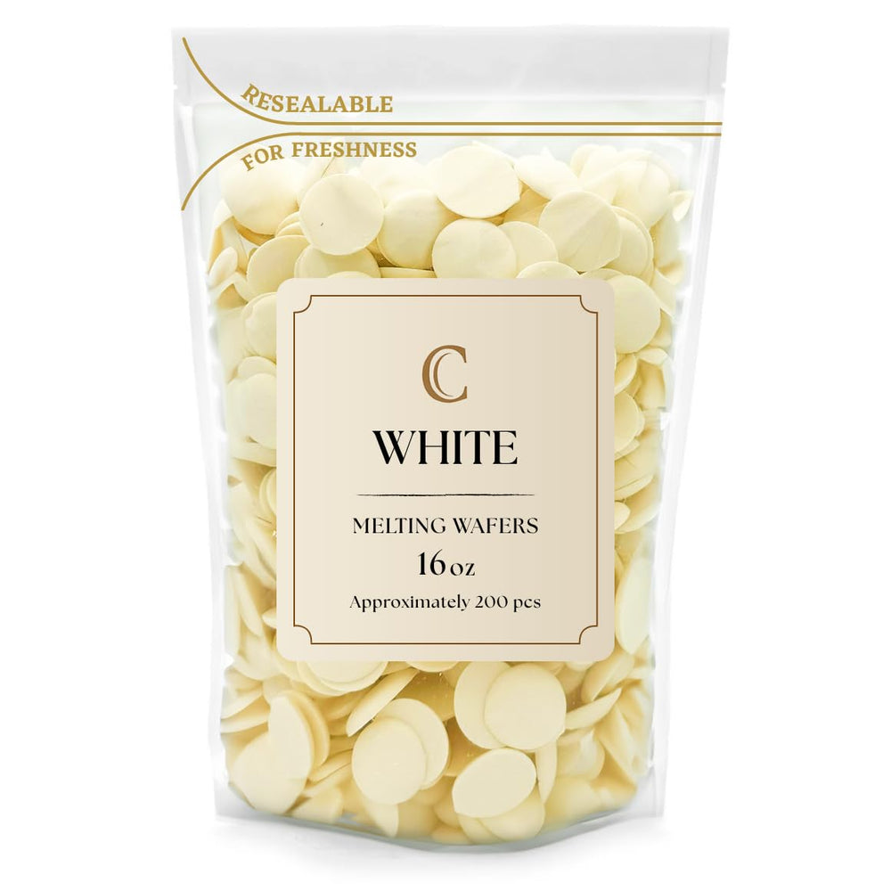 KIDU Merckens white melting wafers bulk bag for easy coating and dipping prep