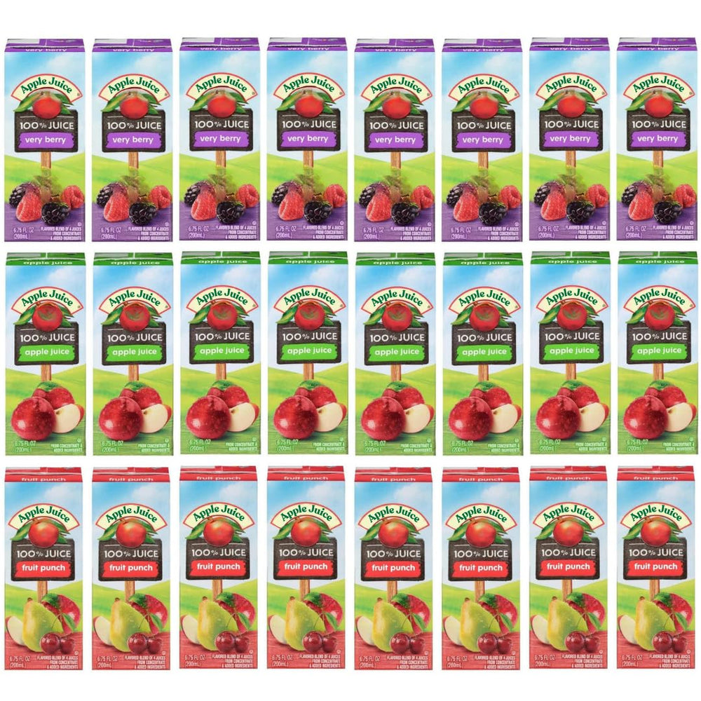Kids Juice Box Variety Pack in 6.75 oz, ideal for school lunches and snacks.