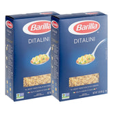KIDU Barilla Ditalini pasta pack of 2, 32 oz, ideal for busy families.