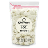 KIDU Pantry melting chocolate wafers bulk bag for easy storage and bulk baking.