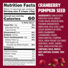 Kii Naturals Cranberry Pumpkin Seed Crisp close-up showing crunch and fruit-nut mix